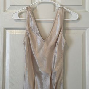 ARITZIA babaton satin midi dress